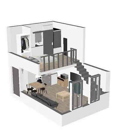 Grand Duplex Centre - Gare Apartamento *